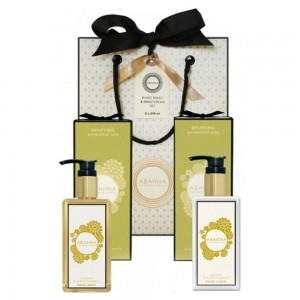Abahna Mandarin and Sicilian Bergamot Hand Wash and Cream Set