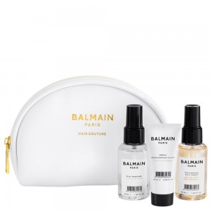 Balmain White Cosmetic Styling Bag