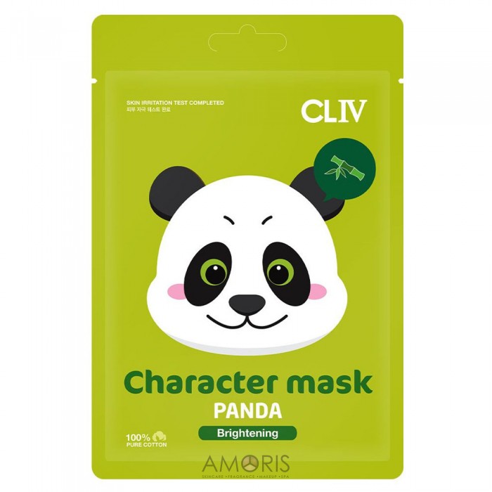 Тканевая маска для сияния кожи лица панда