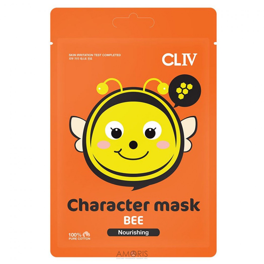 Тканинна живильна маска бджілка