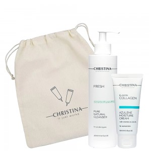 Christina Gift Set Cleansing and Moisturizing for Sensitive Skin