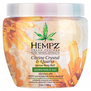 Hempz Fresh Fusions Citrine Crystal & Quartz Herbal Body Buff