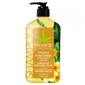 Hempz Original Floral Banana Herbal Shampoo With Vegan Biotin & Aloe Vera