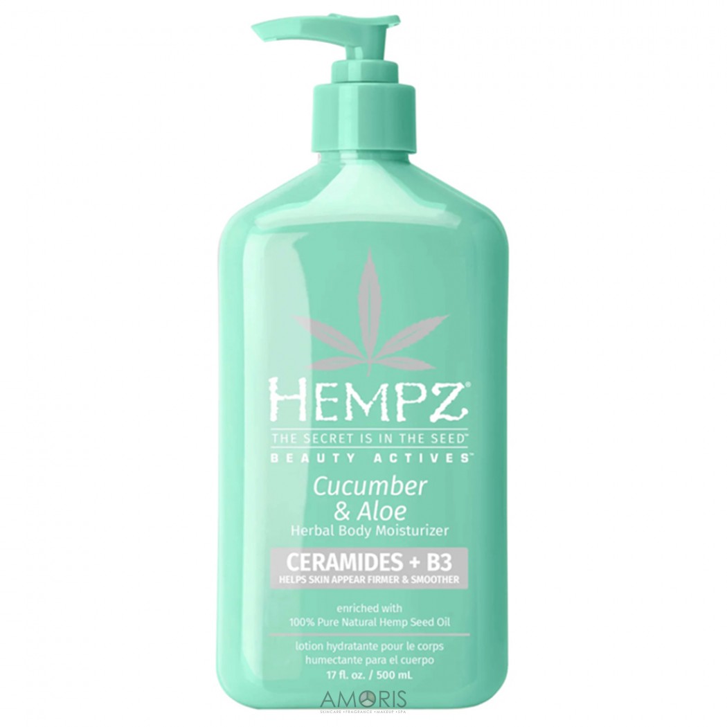 Молочко для тіла з церамідами та В3 огірок та алое