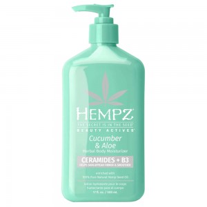 Hempz Beauty Actives Cucumber & Aloe Herbal Body Moisturizer with Ceramides + B3