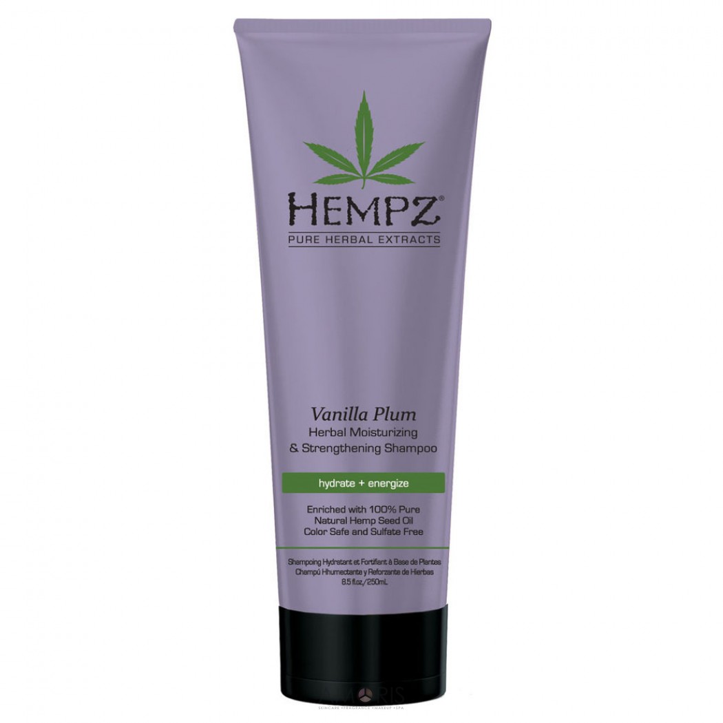 Шампунь рослинний "Ваніль та зливу" для ослабленого волосся