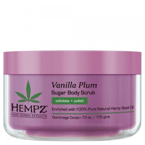Hempz Vanilla Plum Herbal Sugar Body Scrub