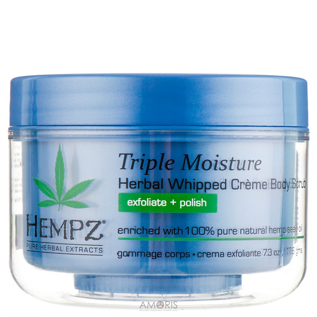 Увлажняющий скраб для тела тройного действия