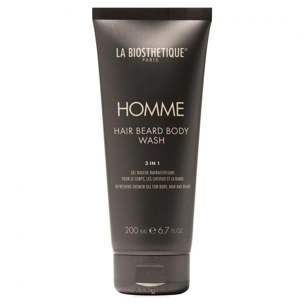 Очищающий увлажняющий и освежающий гель для тела, волос и бороды