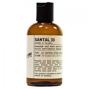 Le Labo Santal 33 Perfuming Massage and Bath Perfuming Oil