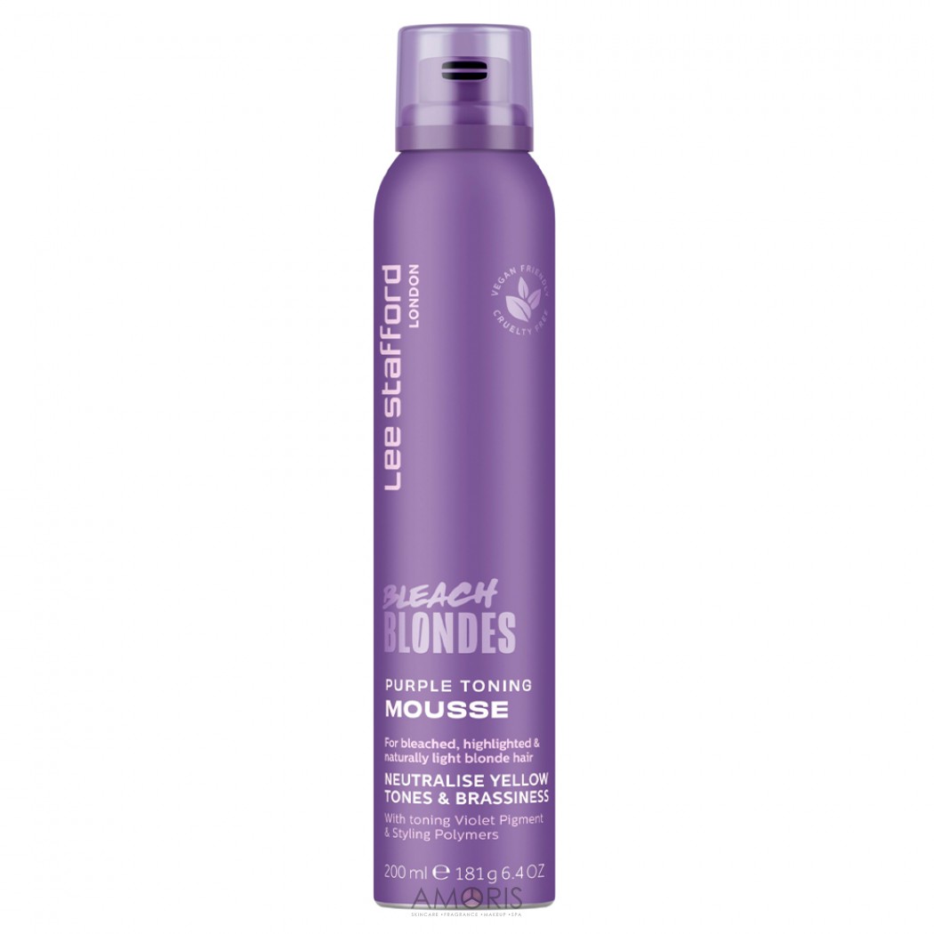 Тонуючий фіолетовий мус для освітленого волосся