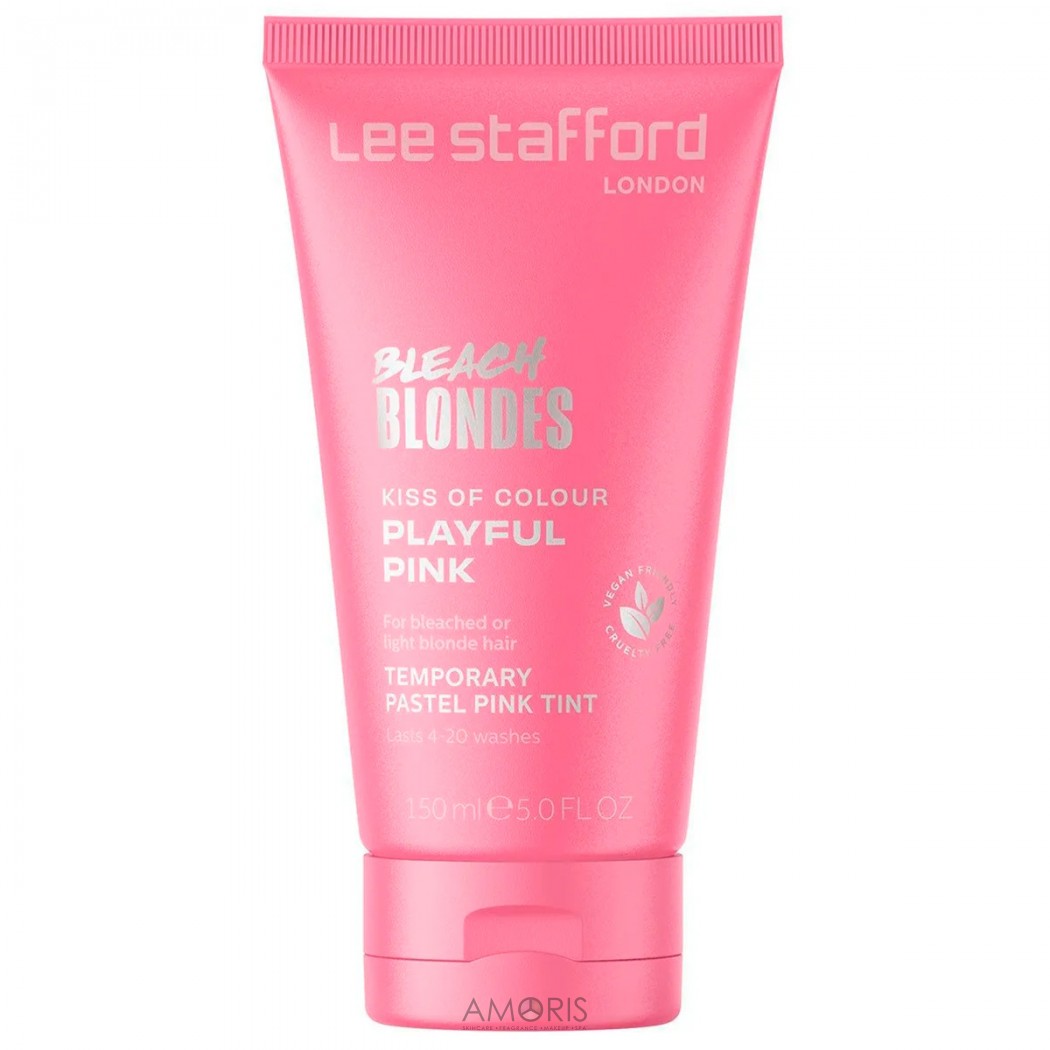 Временный оттеночный пастельно-розовый бальзам для волос.