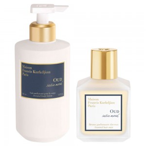 Maison Francis Kurkdjian Oud Satin Mood Scented Body Lotion And Scented Hair Mist Duo