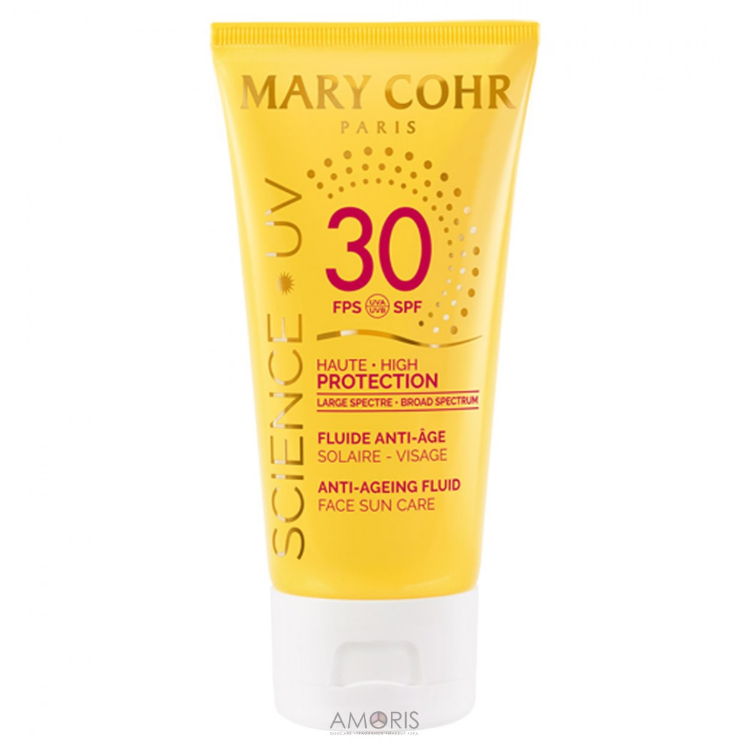 Антивіковий сонцезахисний крем флюїд для обличчя