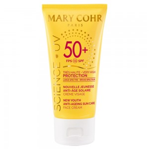 Mary Cohr Nouvelle Jeunesse Anti-Age Solaire Creme Visage SPF 50+
