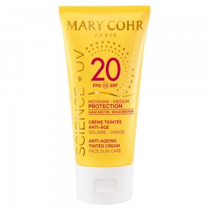 Mary Cohr Creme Teintee Anti-Age Solaire  Visage SPF 20