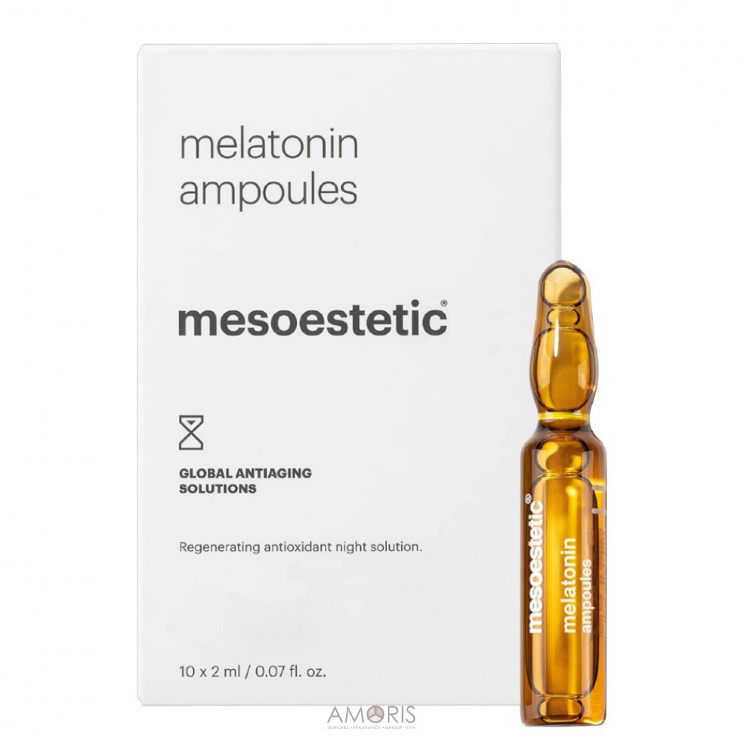 Ночные осветляющие ампулы с мелатонином