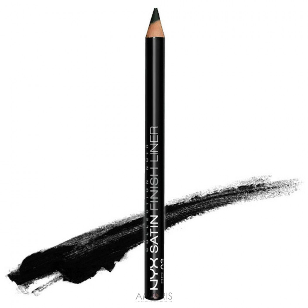 Черный сатиновый карандаш для глаз