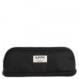 NYX Black Small Double Zipper Makeup Bag