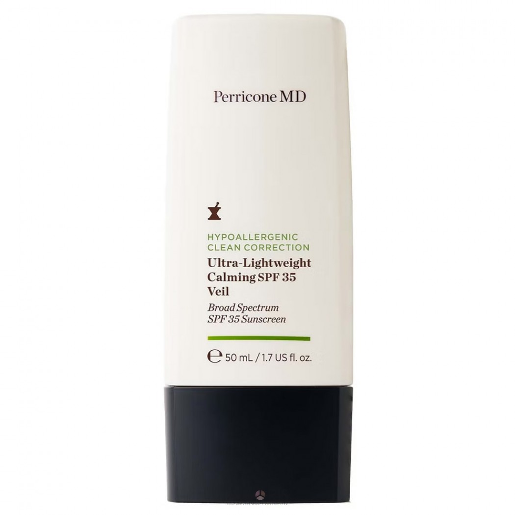 Легкий успокаивающий солнцезащитный крем-вуаль из SPF35