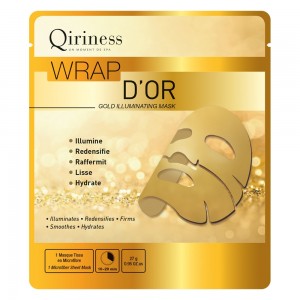 Qiriness Wrap D’Or Gold Illuminating Mask