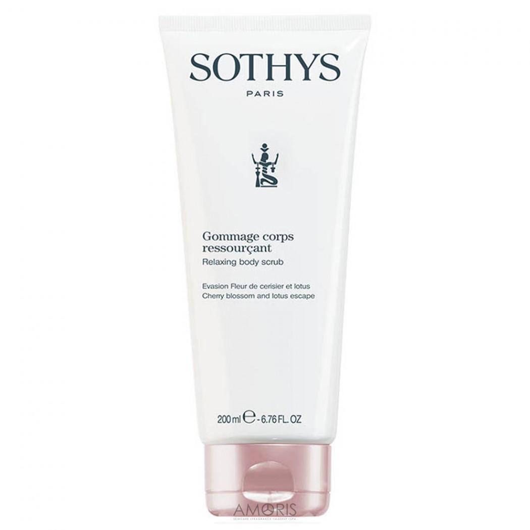 Релаксирующий скраб для тела с цветками вишни и лотоса