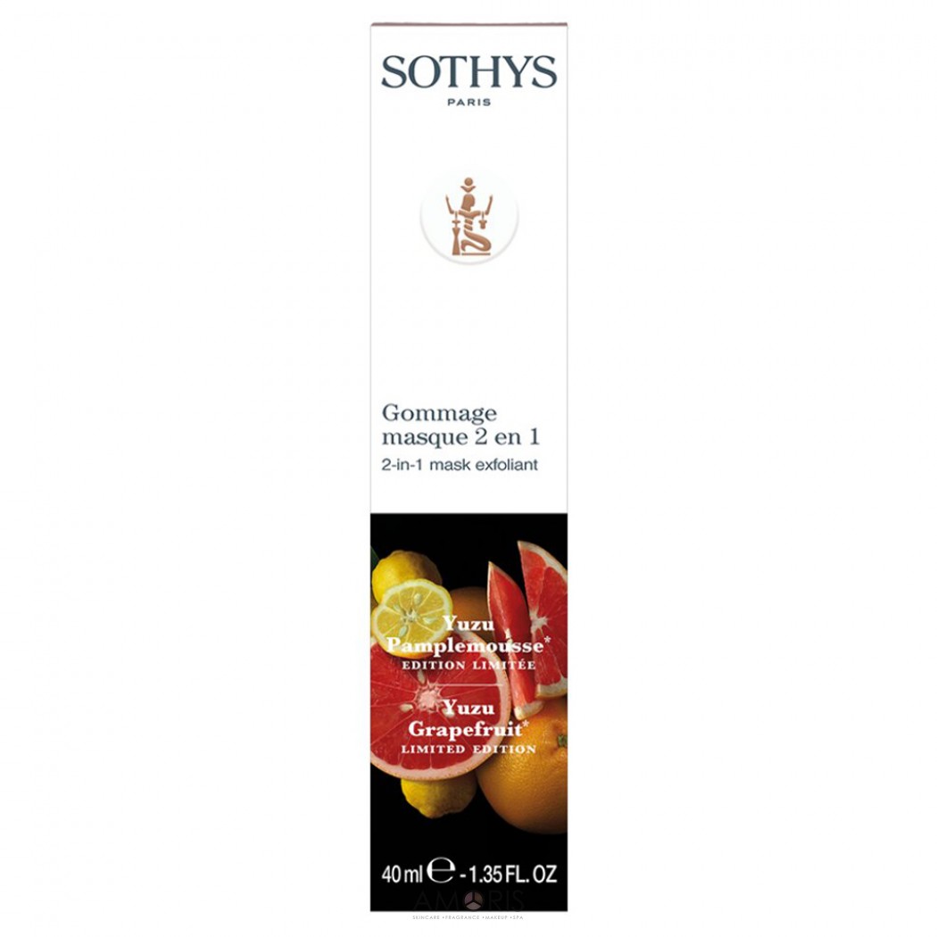 Антиоксидантная скраб-маска для лица 2 в 1 грейпфрут юзу 