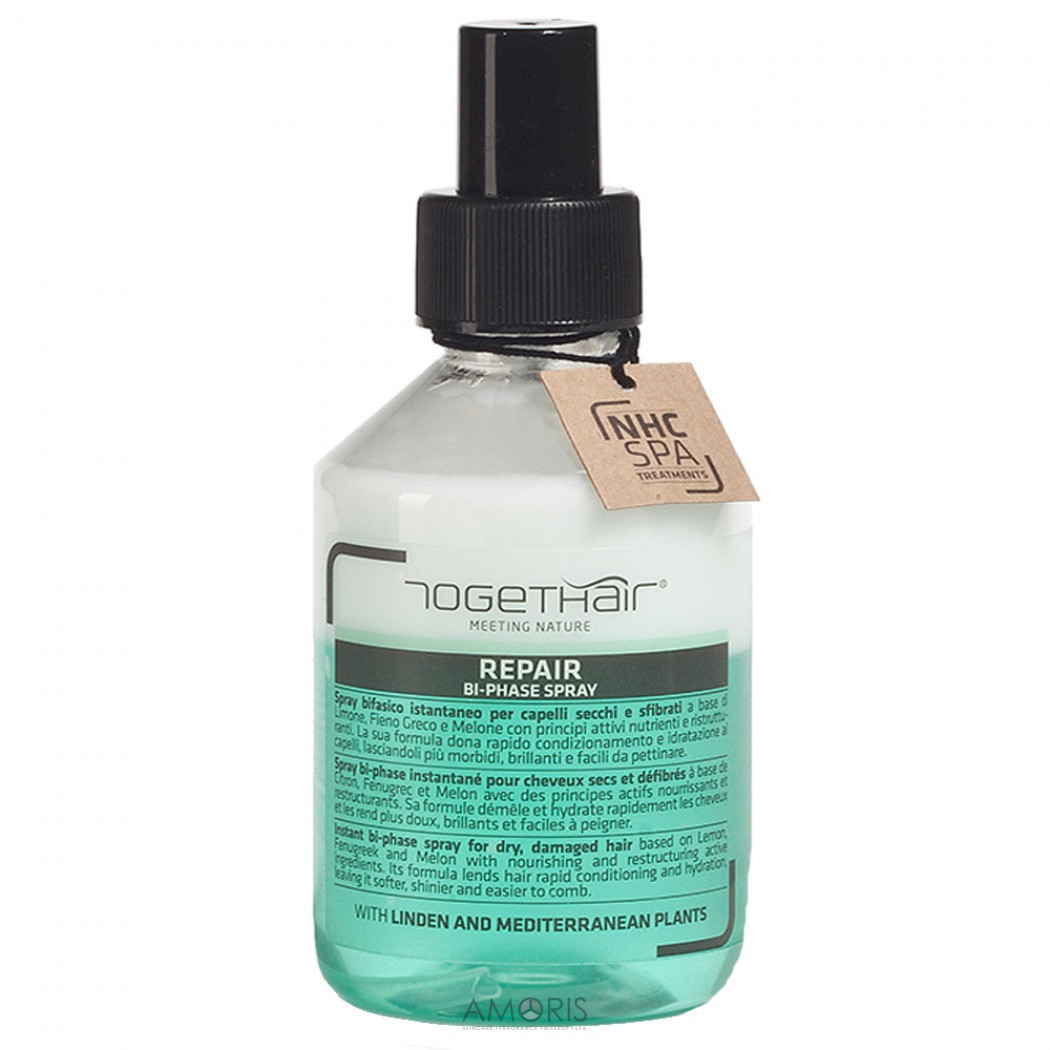Спрей двофазний для ламкого та пошкодженого волосся.