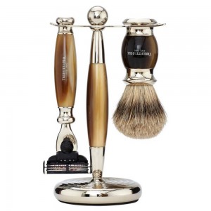 Truefitt and Hill Edwardian Faux Horn Shaving Set