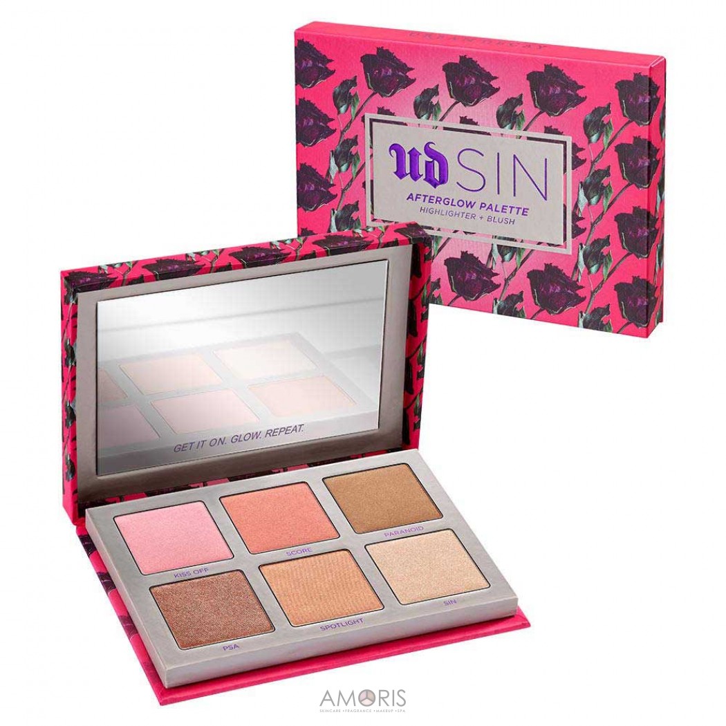 Палетка хайлайтерів та рум'ян